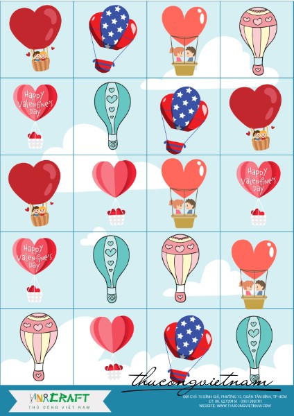 Sticker khinh khí cầu mẫu 4